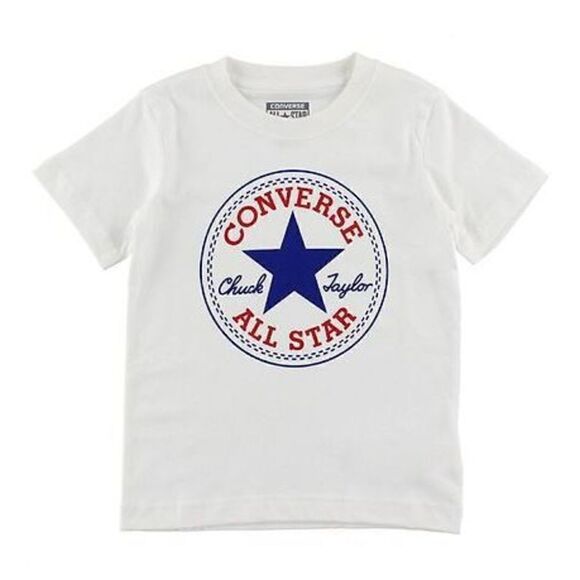 CONVERSE Kids Youth Chuck Taylor All Star White T Shirt 5-6 yr - Picture 1 of 5